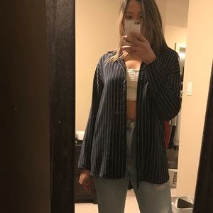 Aritzia Striped Kearney Blouse